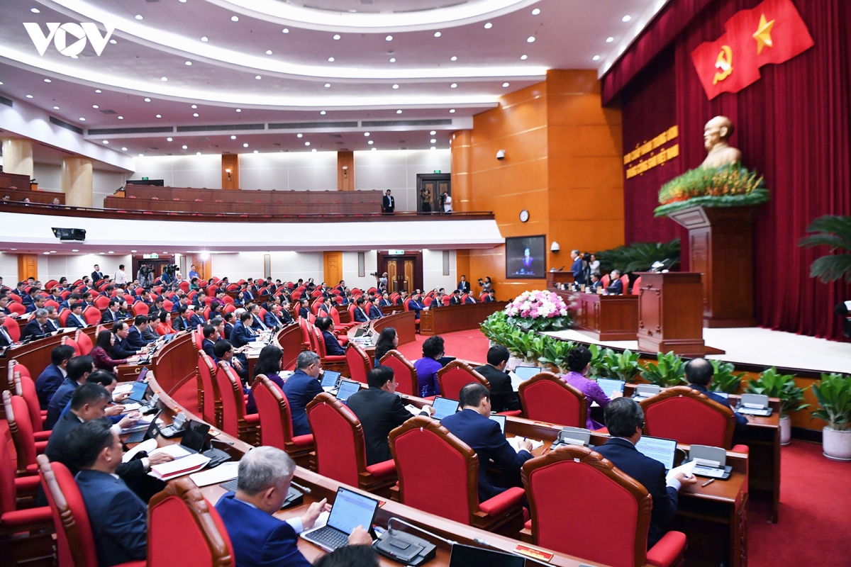 toan canh khai mac hoi nghi lan thu ba ban chap hanh trung uong Dang khoa xiv hinh anh 7