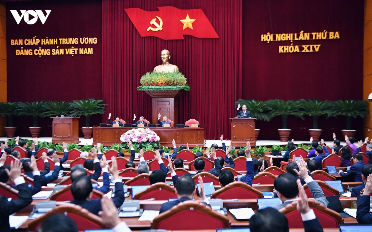 toan canh khai mac hoi nghi lan thu ba ban chap hanh trung uong Dang khoa xiv hinh anh 5