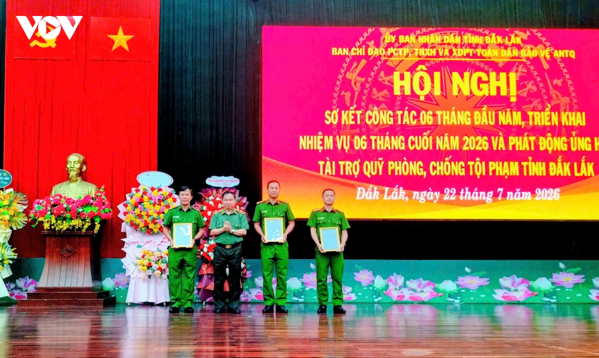 Dak lak quyet tam tran ap cac loai toi pham, bao dam binh yen dia ban hinh anh 1