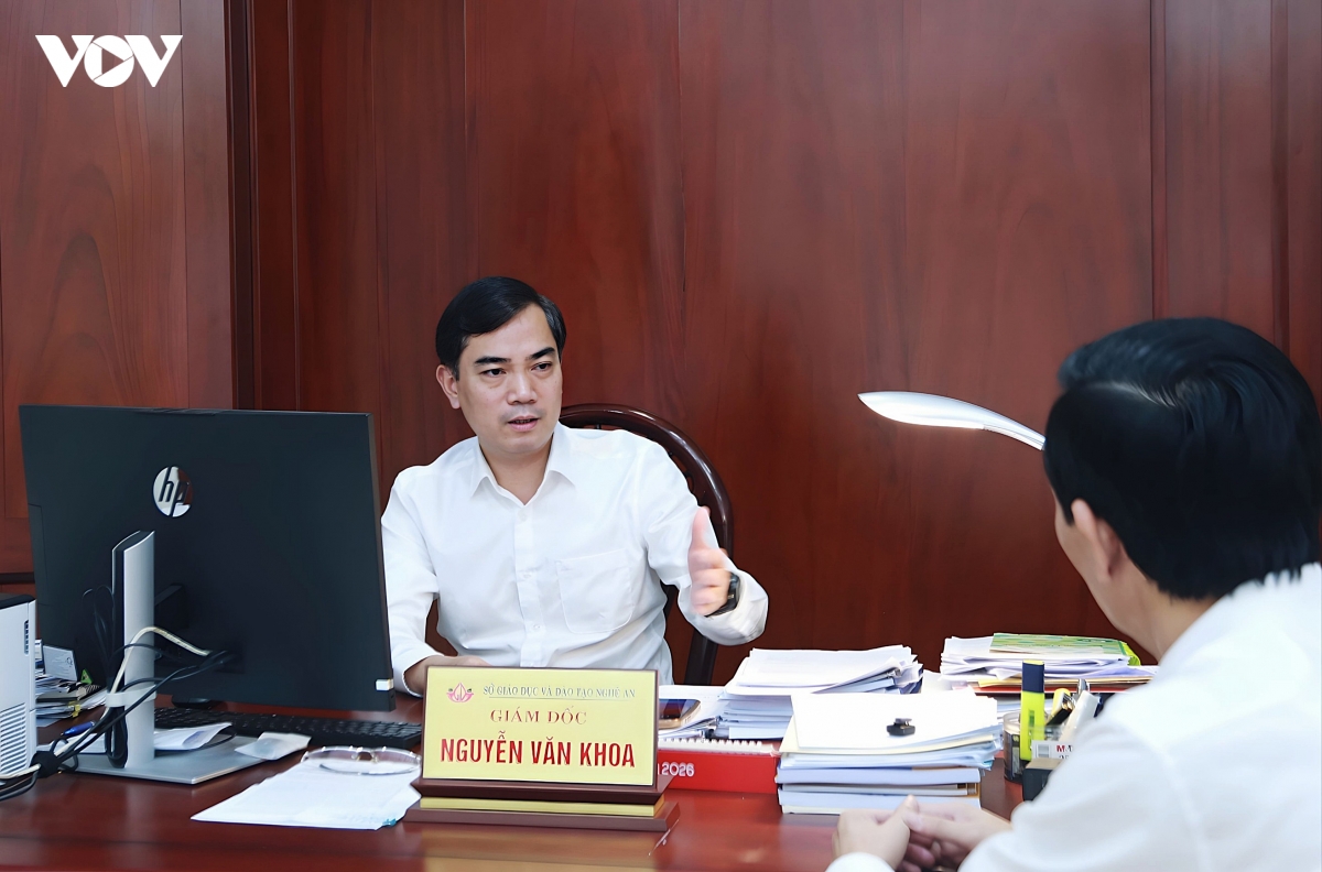 giam doc so gd Dt nghe an sap xep he thong truong hoc khong sap nhap co hoc hinh anh 1