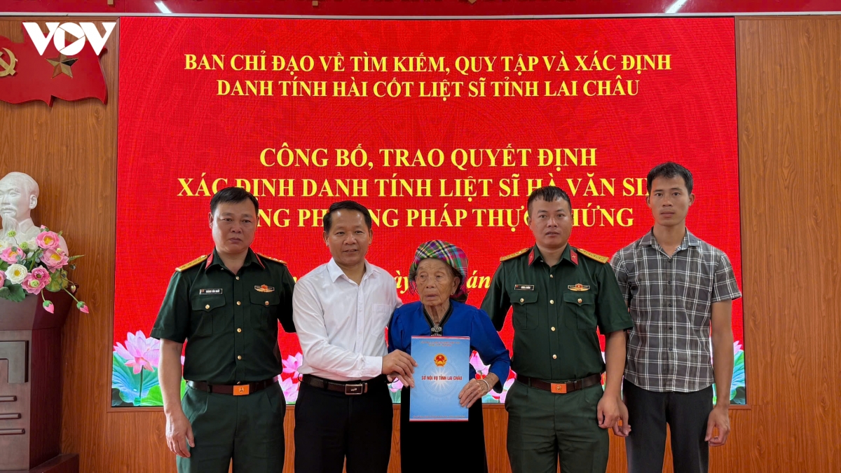 lai chau cong nhan danh tinh liet si ha van sinh sau 76 nam hy sinh hinh anh 1