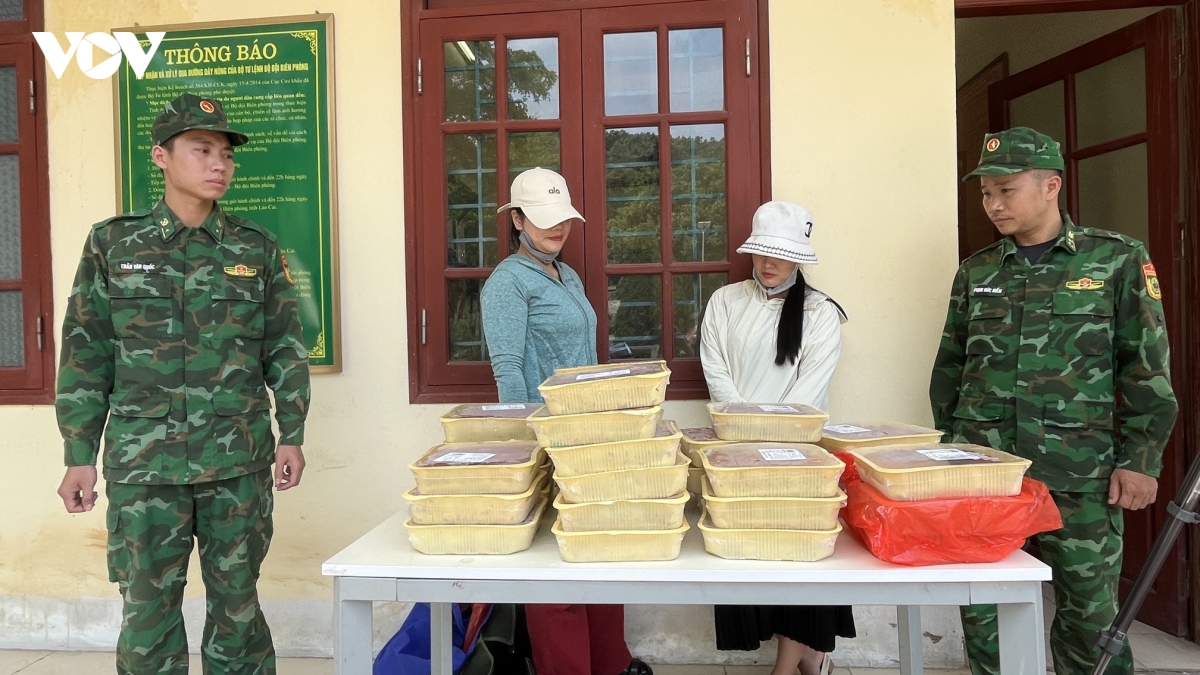 lao cai bat giu 2 vu van chuyen lau tom hum dat, boc mui hu hong hinh anh 1