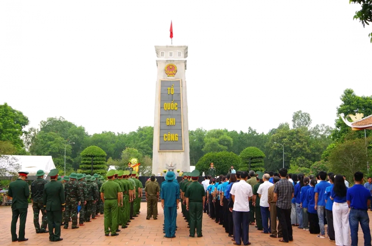 thanh hoa to chuc lay mau adn cho 92 hai cot liet si hinh anh 1