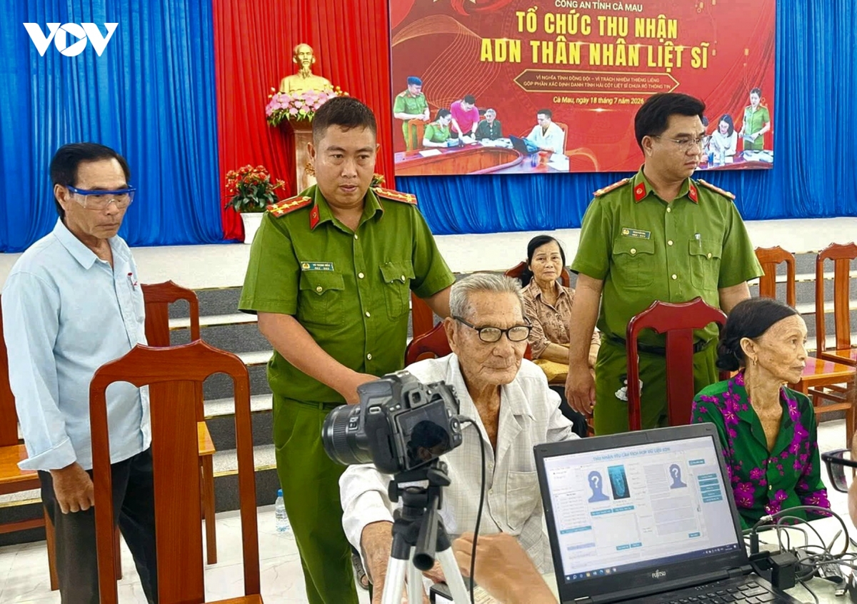 ca mau thu nhan hon 3.300 mau adn than nhan liet si tren toan tinh hinh anh 1