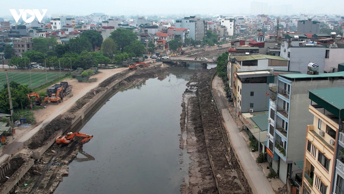 Dự án cải tạo sông Kim Ngưu đang chạy đua về đích, gỡ nút thắt bãi đổ đất thải