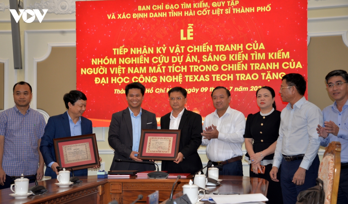 TP.HCM tiếp nhận hồ sơ giải mã mật danh đơn vị 962 và kỷ vật liệt sĩ