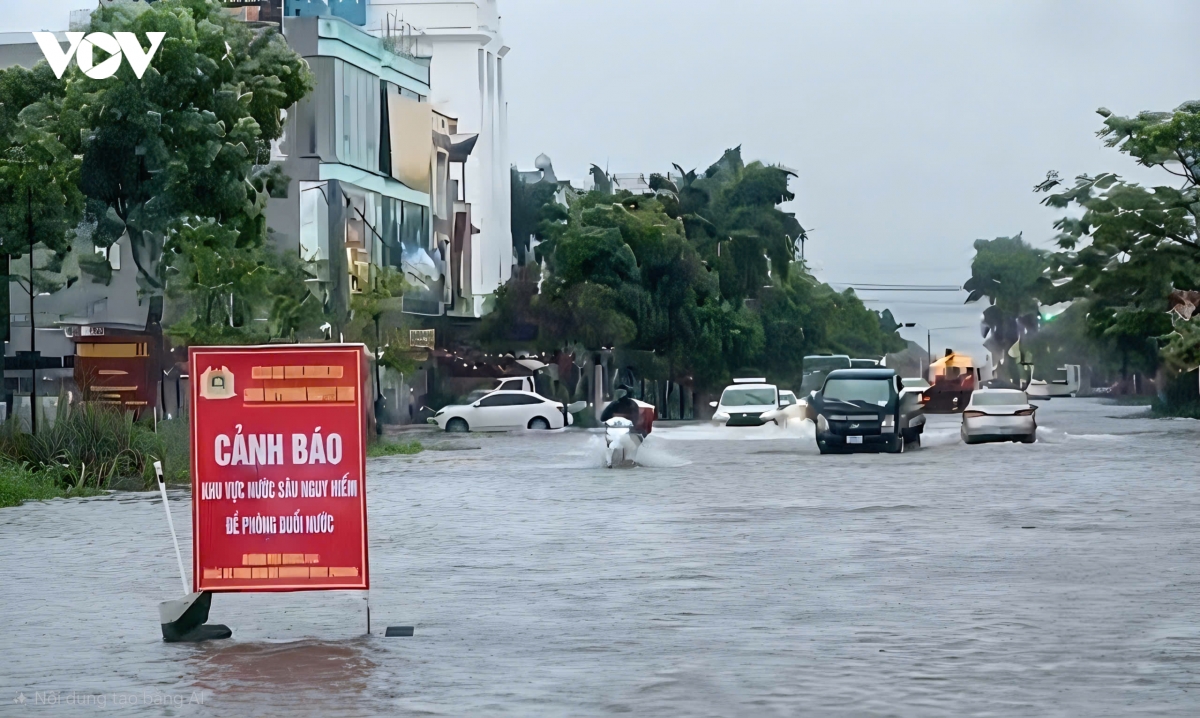 bao so 4 gay ngap sau nhieu tuyen pho, khu do thi o thanh hoa hinh anh 10