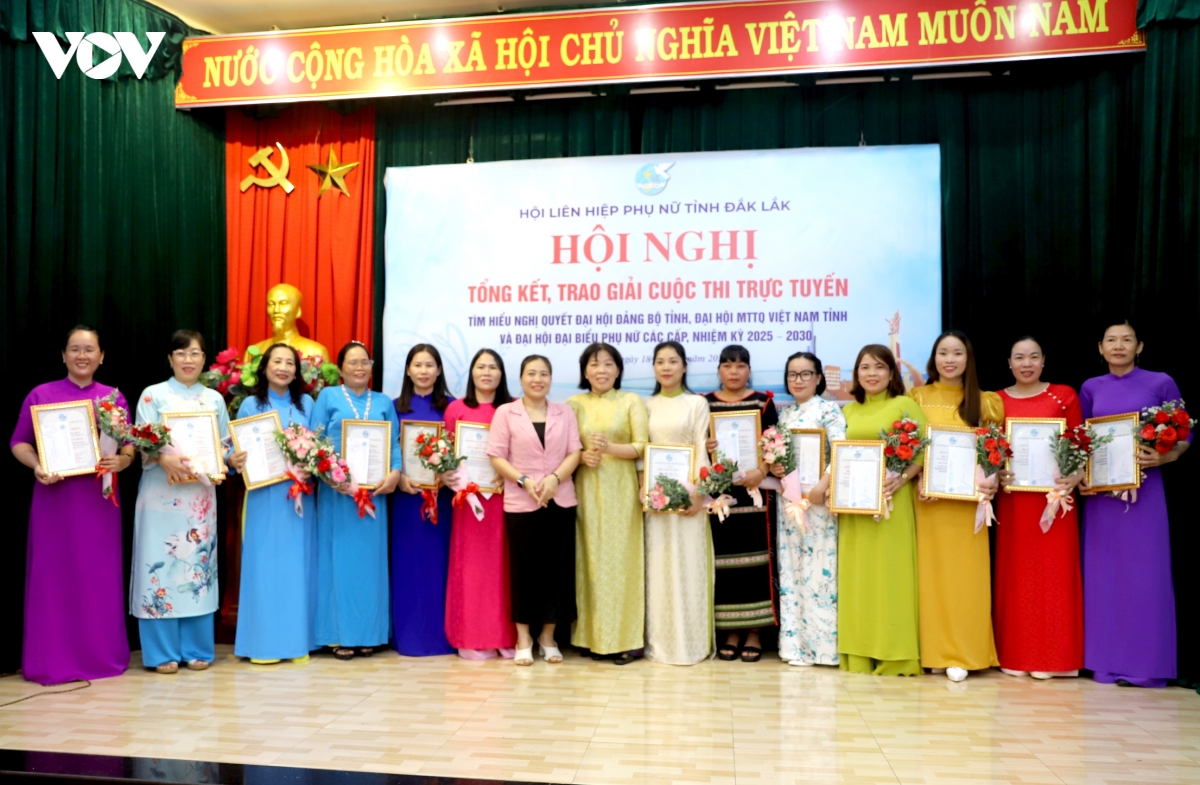 phu nu Dak lak tim hieu nghi quyet qua cuoc thi truc tuyen hinh anh 1