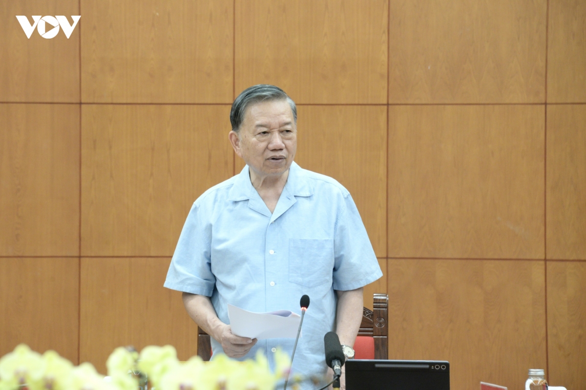tong bi thu, chu tich nuoc lam viec ve De an tang cuong xay dung, chinh don Dang hinh anh 1
