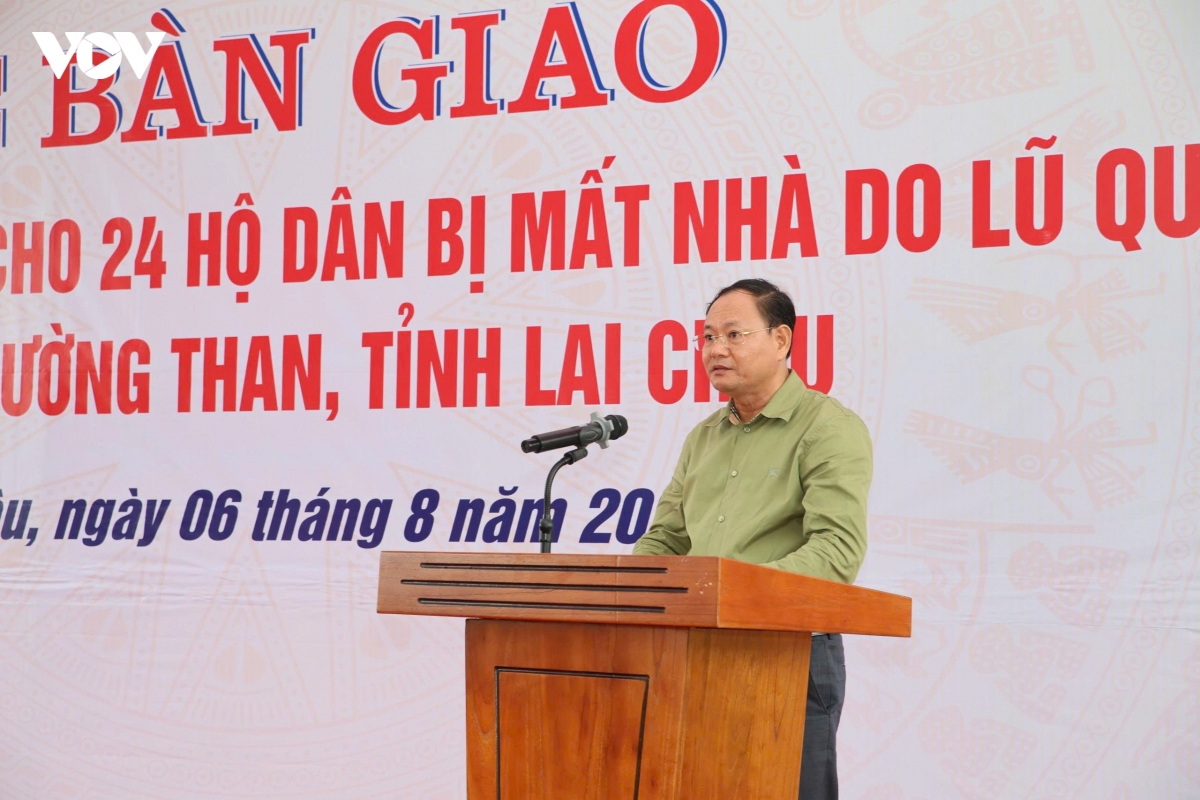 lai chau ban giao 24 can nha tai dinh cu cho nguoi dan vung lu muong than hinh anh 1