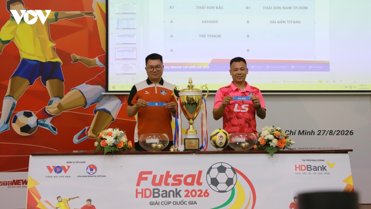 8 doi bong hang dau canh tranh giai futsal hdbank cup quoc gia 2026 hinh anh 1
