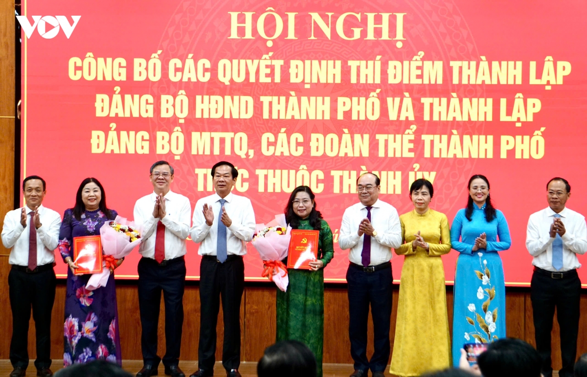 thanh lap 2 Dang bo truc thuoc thanh uy can tho hinh anh 1