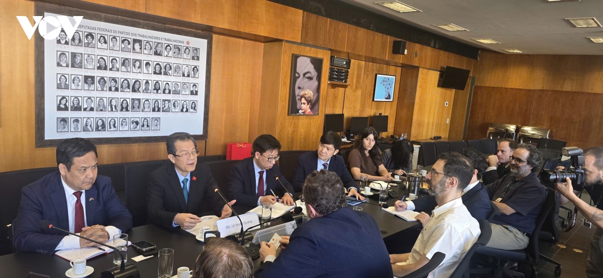 Doan dai bieu Dang cong san viet nam tham va lam viec tai brasil hinh anh 3