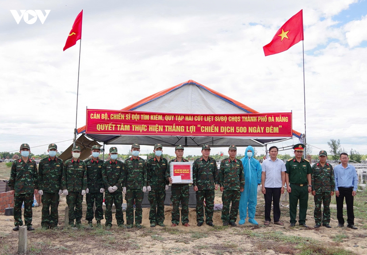 Đà Nẵng quy tập hài cốt liệt sĩ, đẩy nhanh tiến độ Chiến dịch 500 ngày đêm