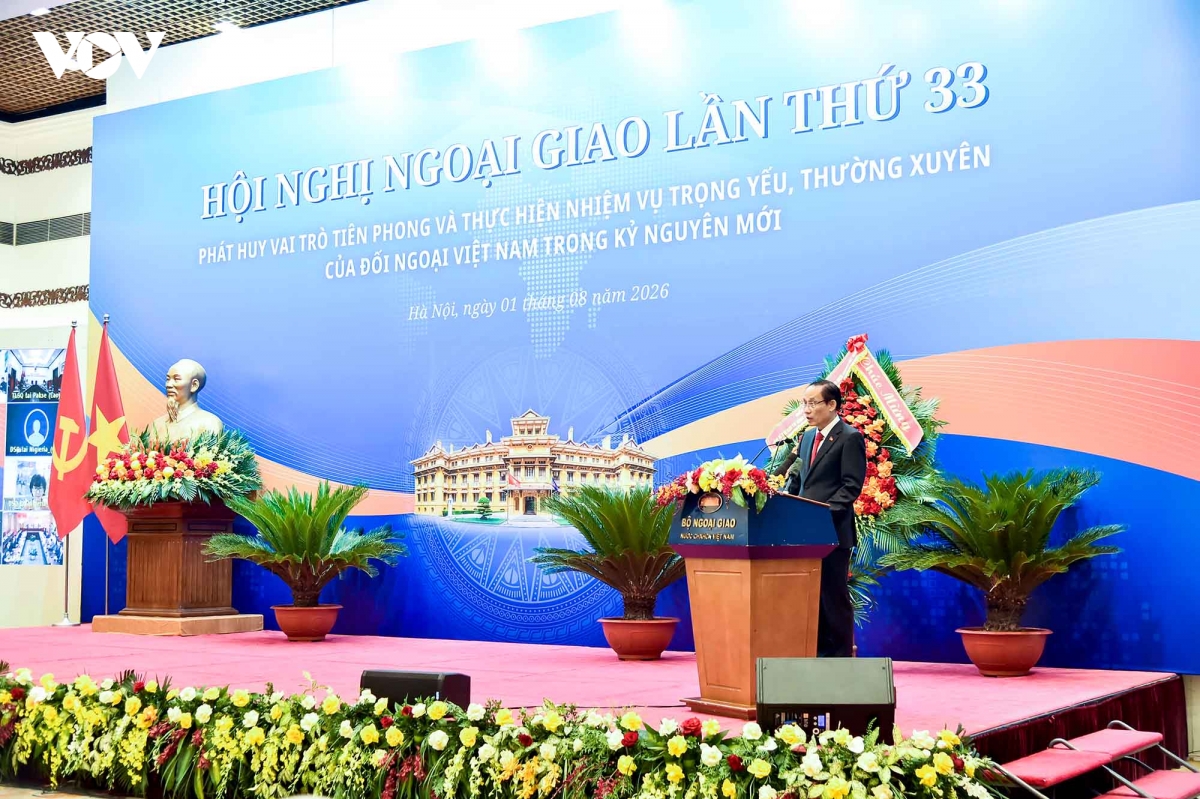 tong bi thu, chu tich nuoc to lam du khai mac hoi nghi ngoai giao lan thu 33 hinh anh 2