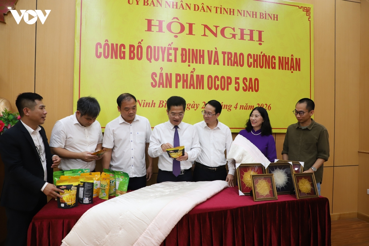 ninh binh ra soat toan bo san pham ocop, xu ly san pham het han hinh anh 1