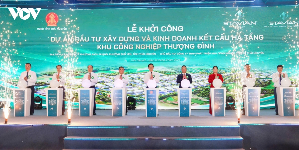 Thái Nguyên khởi công 2 dự án hơn 2.900 tỷ đồng