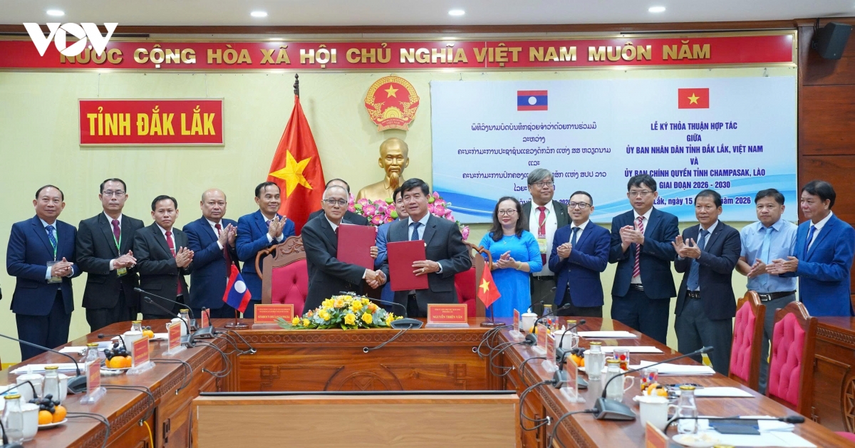 Đắk Lắk và Champasak tăng cường hợp tác giai đoạn 2026-2030