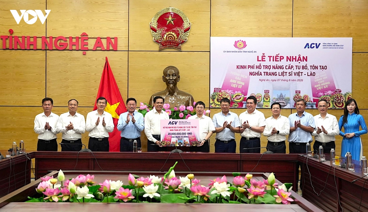 nang cap, ton tao nghia trang liet si viet - lao hinh anh 1