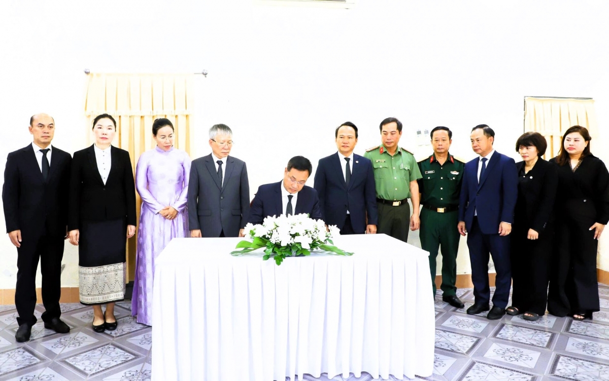 lanh dao Da nang vieng chu tich quoc hoi lao xaysomphone phomvihane hinh anh 2