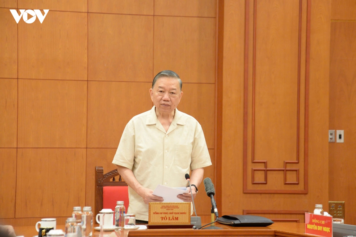 tong bi thu, chu tich nuoc to lam lam viec voi Dang uy chinh phu hinh anh 2