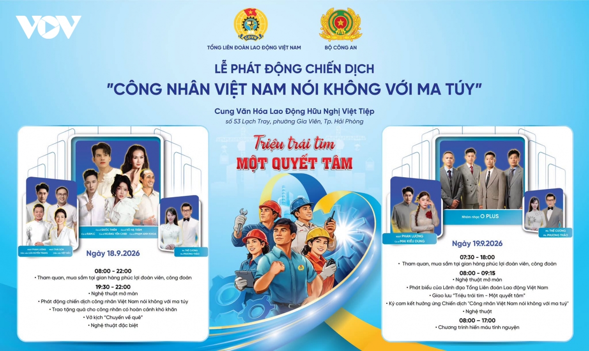 chuong trinh cong nhan viet nam noi khong voi ma tuy se dien ra tai hai phong hinh anh 1