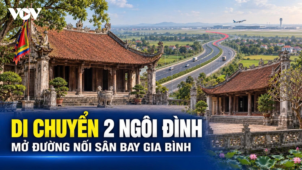 Hiện trạng 2 ngôi đình sắp di dời để làm đường nối sân bay Gia Bình, Bắc Ninh