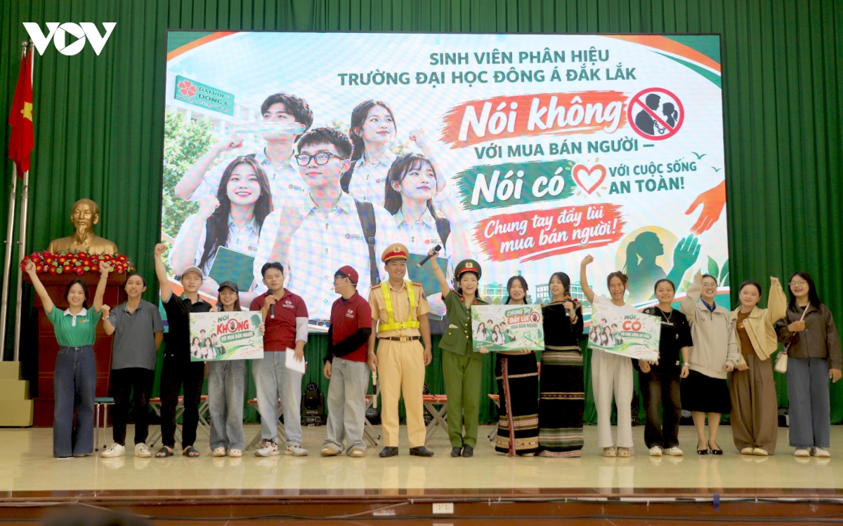Thanh niên Đắk Lắk thực hành kỹ năng phòng, chống mua bán người