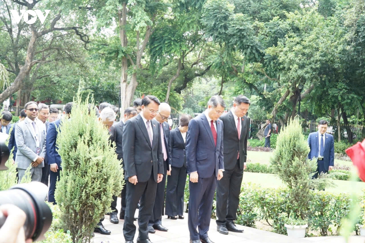 thu tuong le minh hung dang hoa tai tuong chu tich ho chi minh o thu do new delhi hinh anh 6