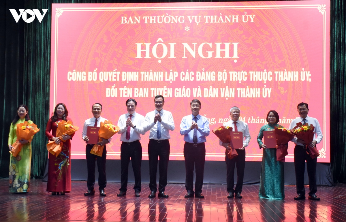 thanh lap 2 Dang bo truc thuoc thanh uy Da nang hinh anh 1