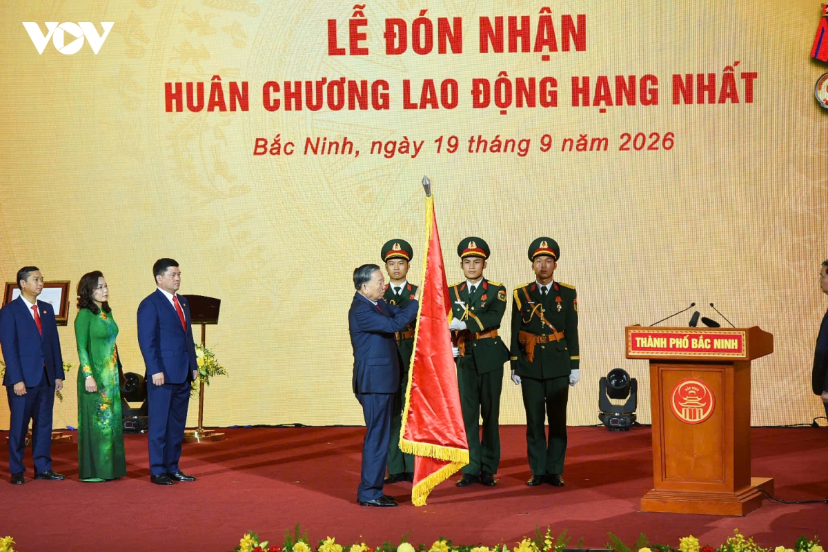tong bi thu, chu tich nuoc to lam du le cong bo thanh lap thanh pho bac ninh hinh anh 7