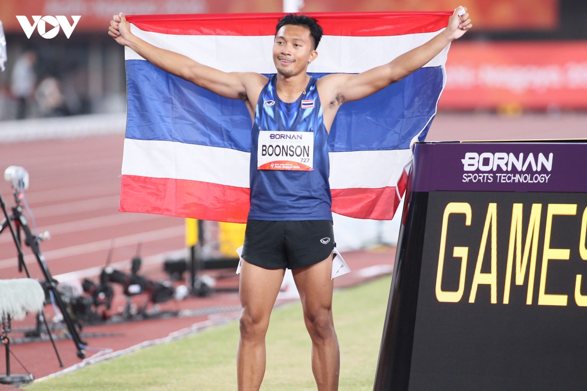 VĐV Thái Lan giành HCV chạy 100m nam, phá 2 kỷ lục ASIAD