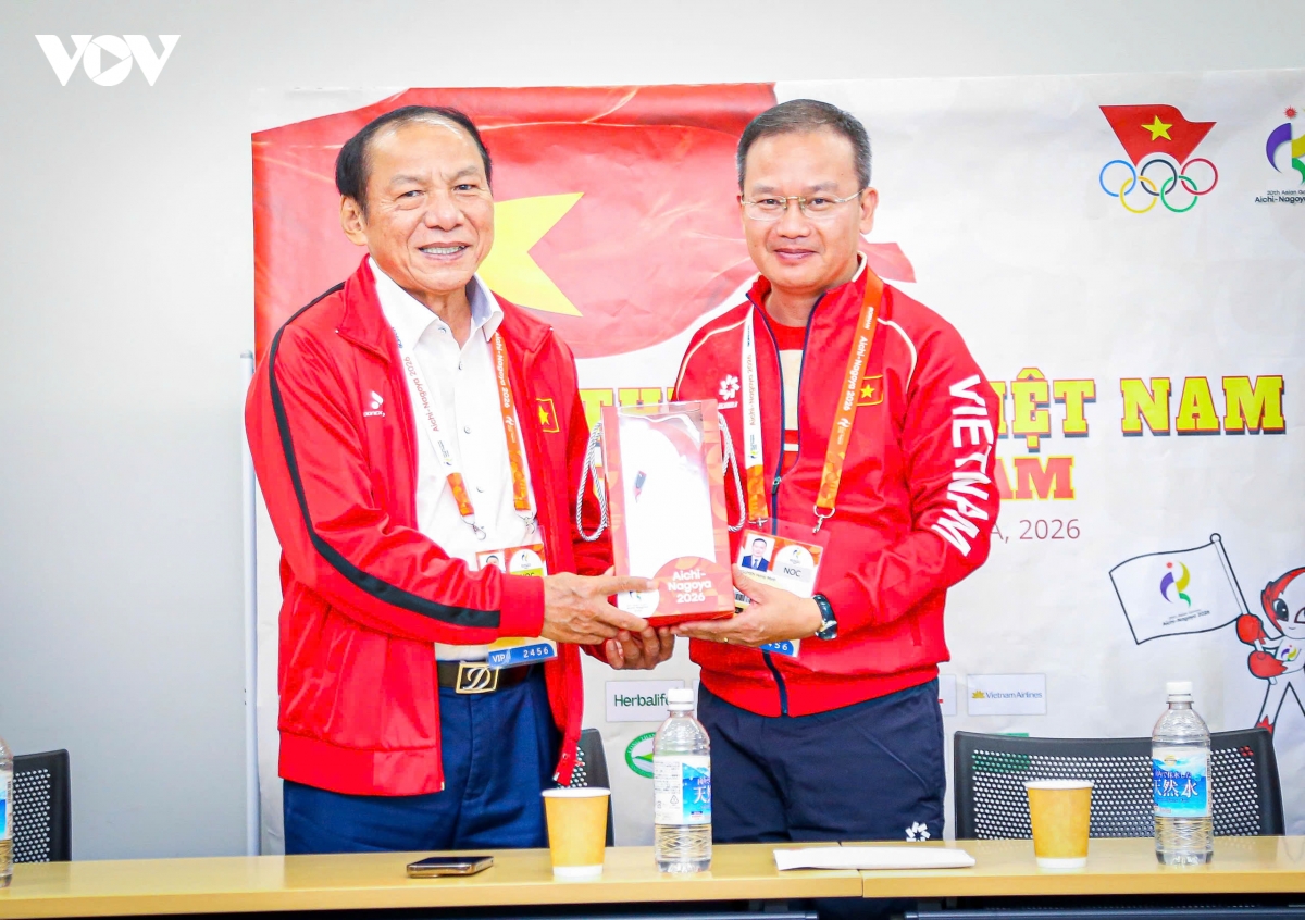 Chủ tịch Ủy ban Olympic Việt Nam động viên Đoàn Thể thao Việt Nam dự ASIAD 2026