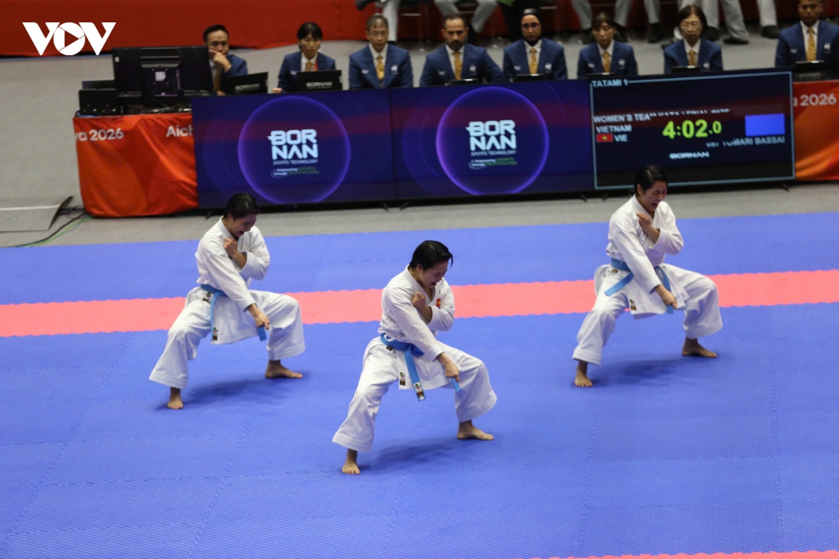 cac vDv karate bat khoc khi giup the thao viet nam co hcv dau tien o asiad 2026 hinh anh 8