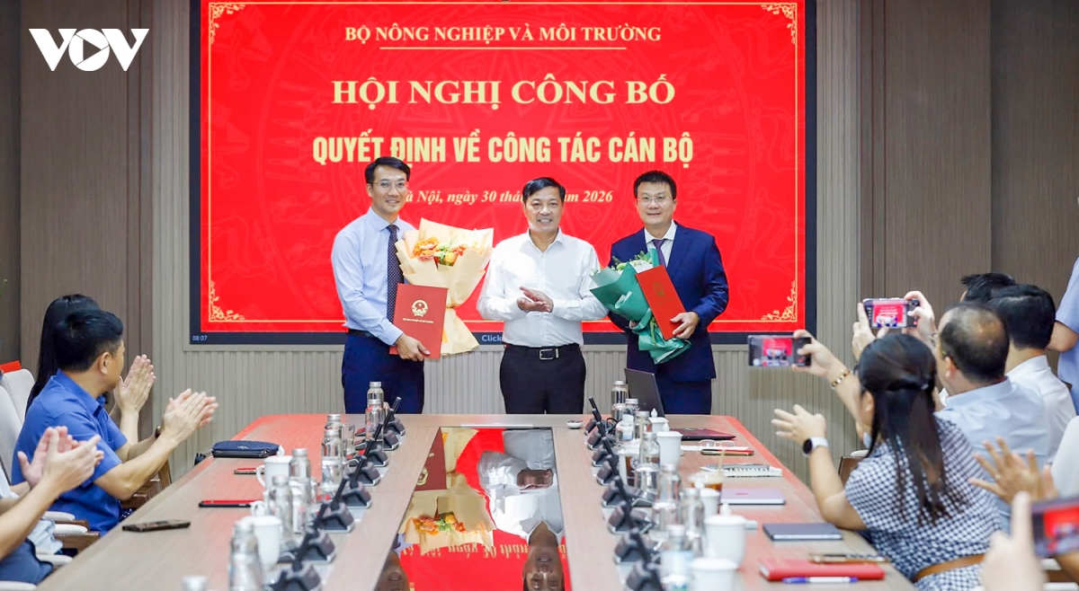 Bộ Nông nghiệp và Môi trường bổ nhiệm Cục trưởng và Cục phó Cục Biến đổi khí hậu