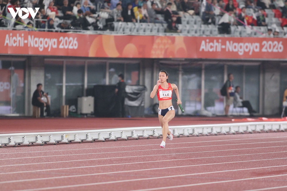 asiad 2026 ngay thi dau 27 9 Dien kinh viet nam vao chung ket chay 4x100m nu hinh anh 44