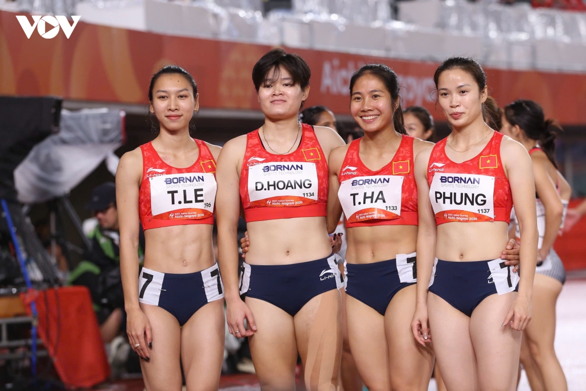 asiad 2026 ngay thi dau 27 9 Dien kinh viet nam vao chung ket chay 4x100m nu hinh anh 43