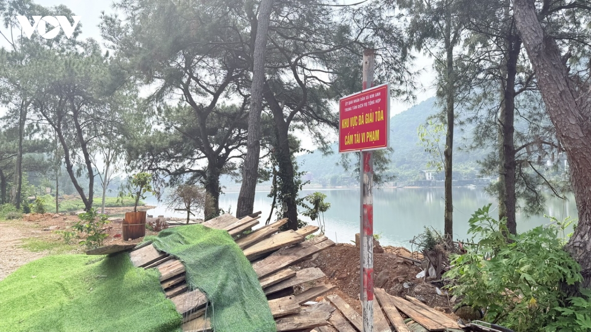 hien trang ho Dong Do, ha noi sau khi cac cong trinh vi pham bi thao do hinh anh 4