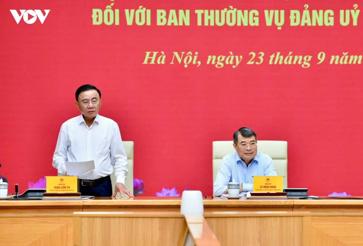 thong qua du thao bao cao ket qua kiem tra, giam sat doi voi ban thuong vu Dang uy chinh phu hinh anh 2