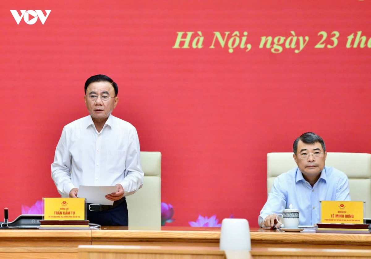 du thao bao cao ket qua kiem tra, giam sat doi voi ban thuong vu Dang uy chinh phu hinh anh 2
