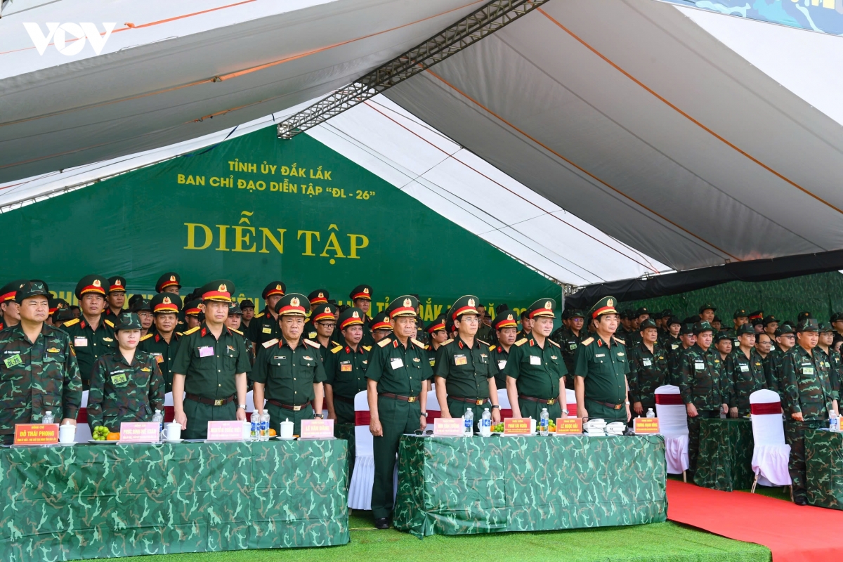 Dak lak dien tap thuc binh hiep dong chat che, san sang xu tri moi tinh huong hinh anh 1