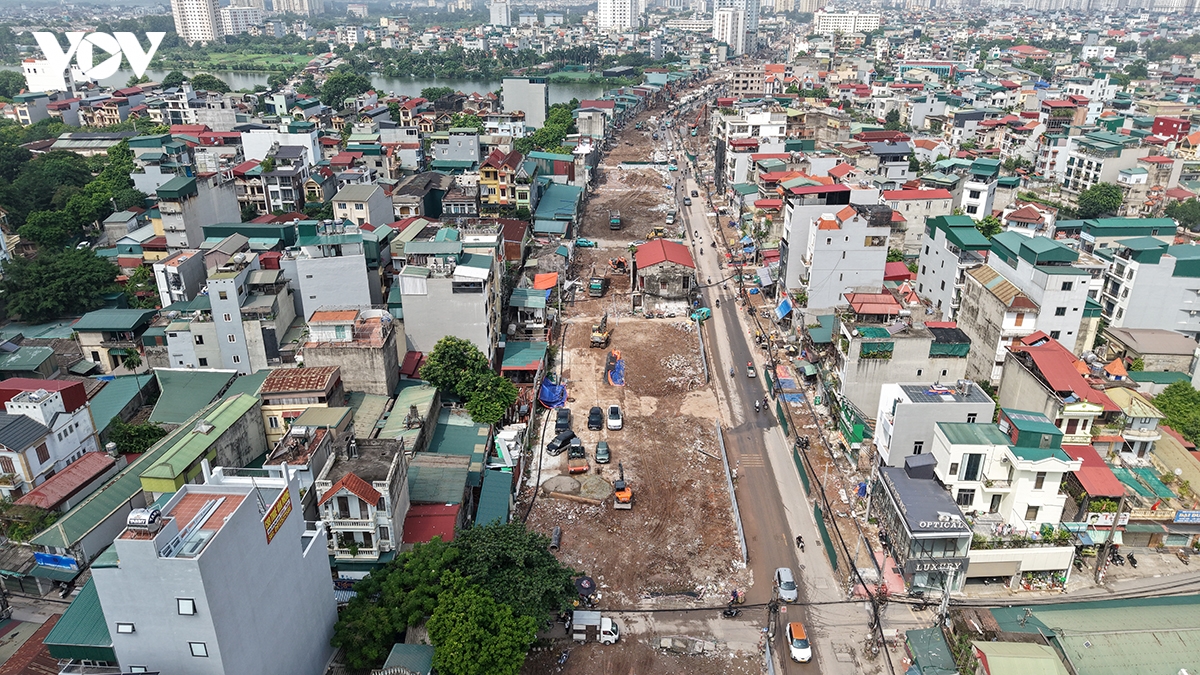 du an mo duong linh nam ngon ngang thi cong, ho kinh doanh chat vat hinh anh 4