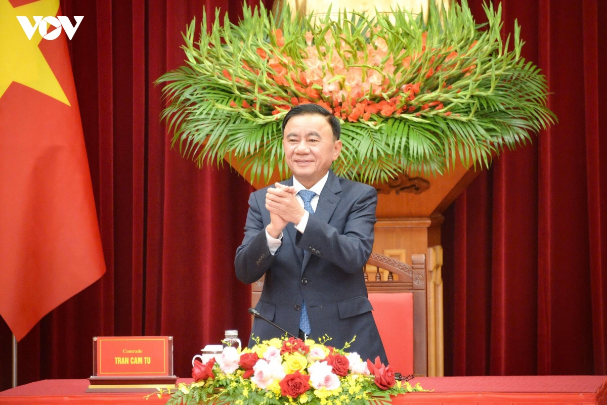 thuong truc ban bi thu tiep doan can bo cua Dang nhan dan cach mang lao hinh anh 2