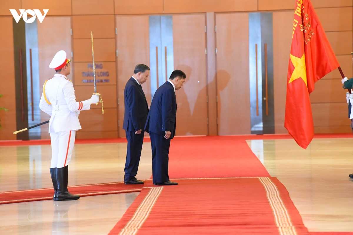 tong bi thu, chu tich nuoc chu tri le don chinh thuc nha vua vuong quoc thai lan hinh anh 5