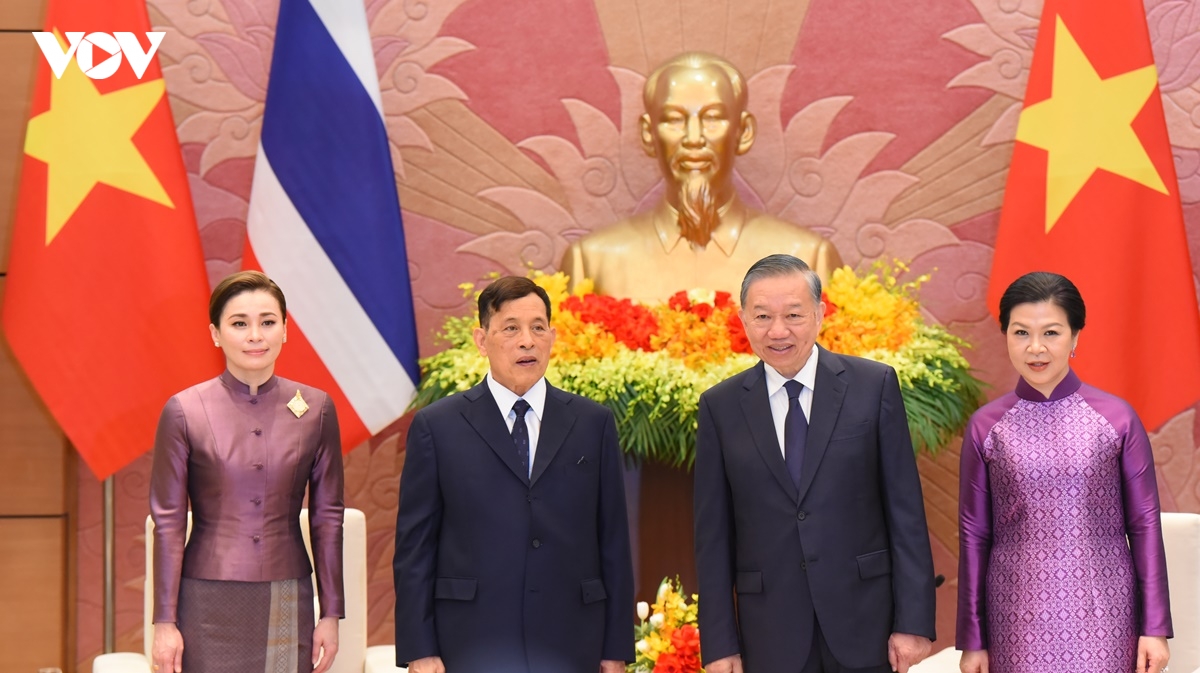 tong bi thu, chu tich nuoc chu tri le don chinh thuc nha vua vuong quoc thai lan hinh anh 8