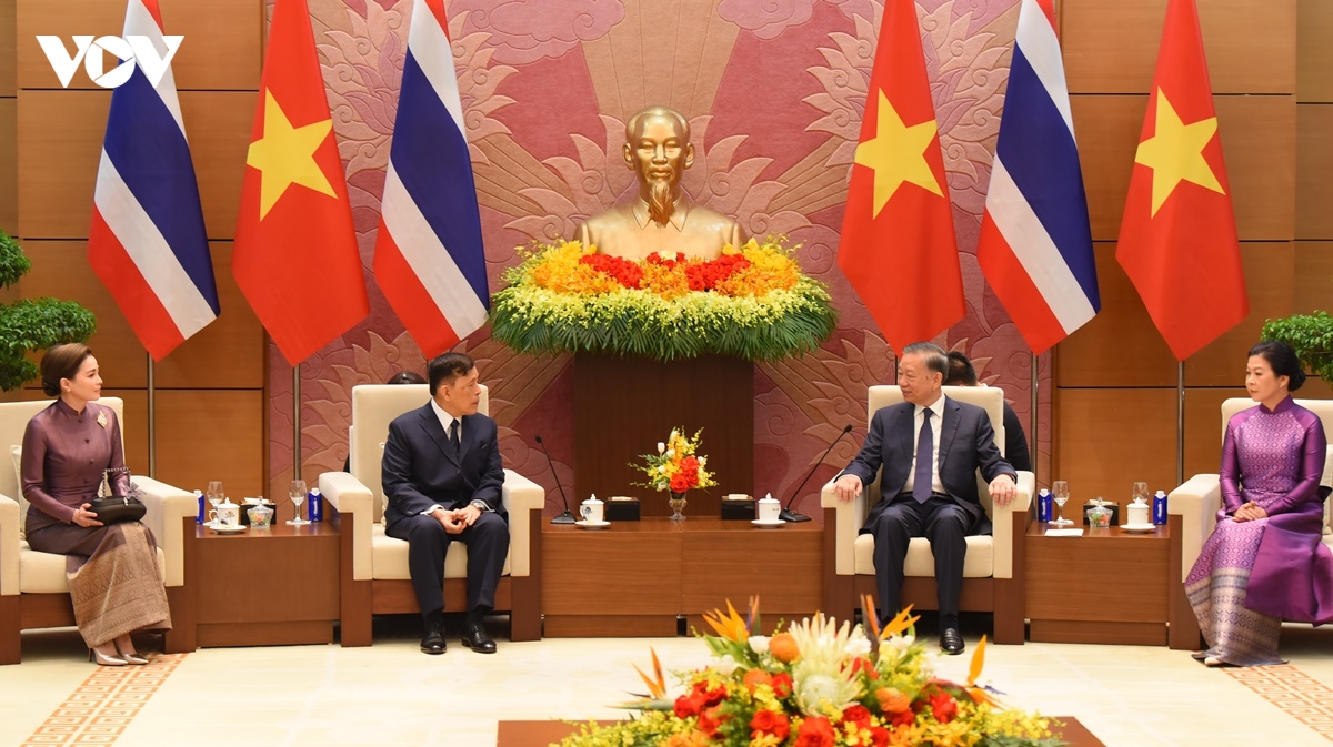 tong bi thu, chu tich nuoc chu tri le don chinh thuc nha vua vuong quoc thai lan hinh anh 11