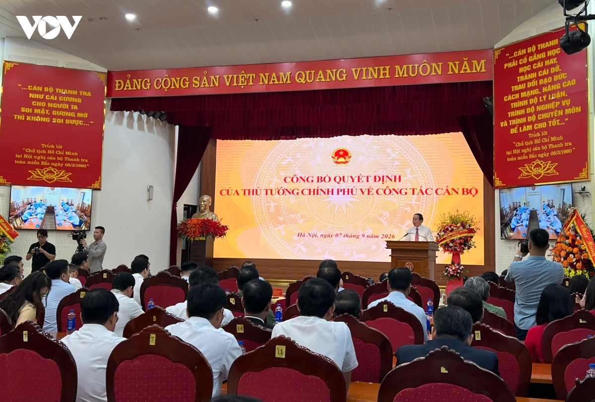 cong bo quyet dinh bo nhiem, dieu dong 2 tan pho tong thanh tra chinh phu hinh anh 1