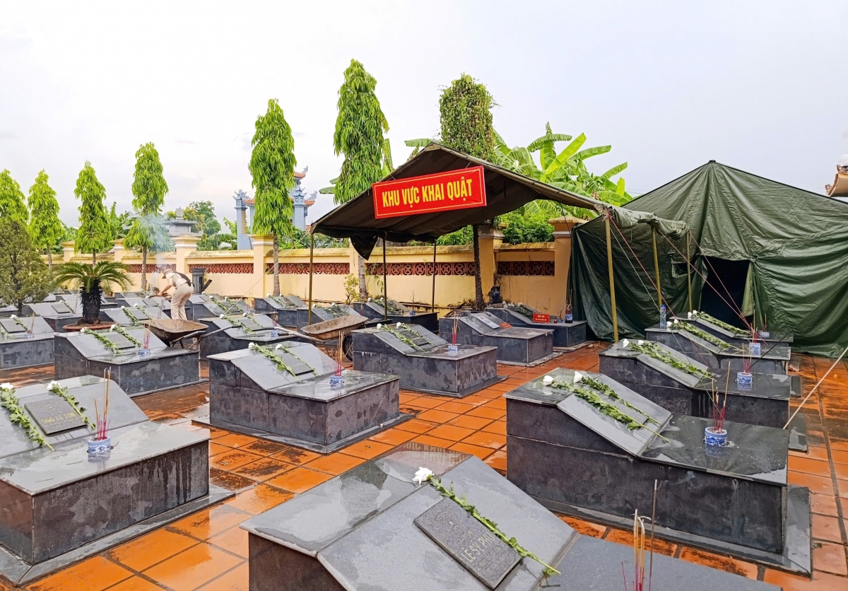 quang ninh hoan thanh som viec lay mau tai 803 phan mo liet si hinh anh 2