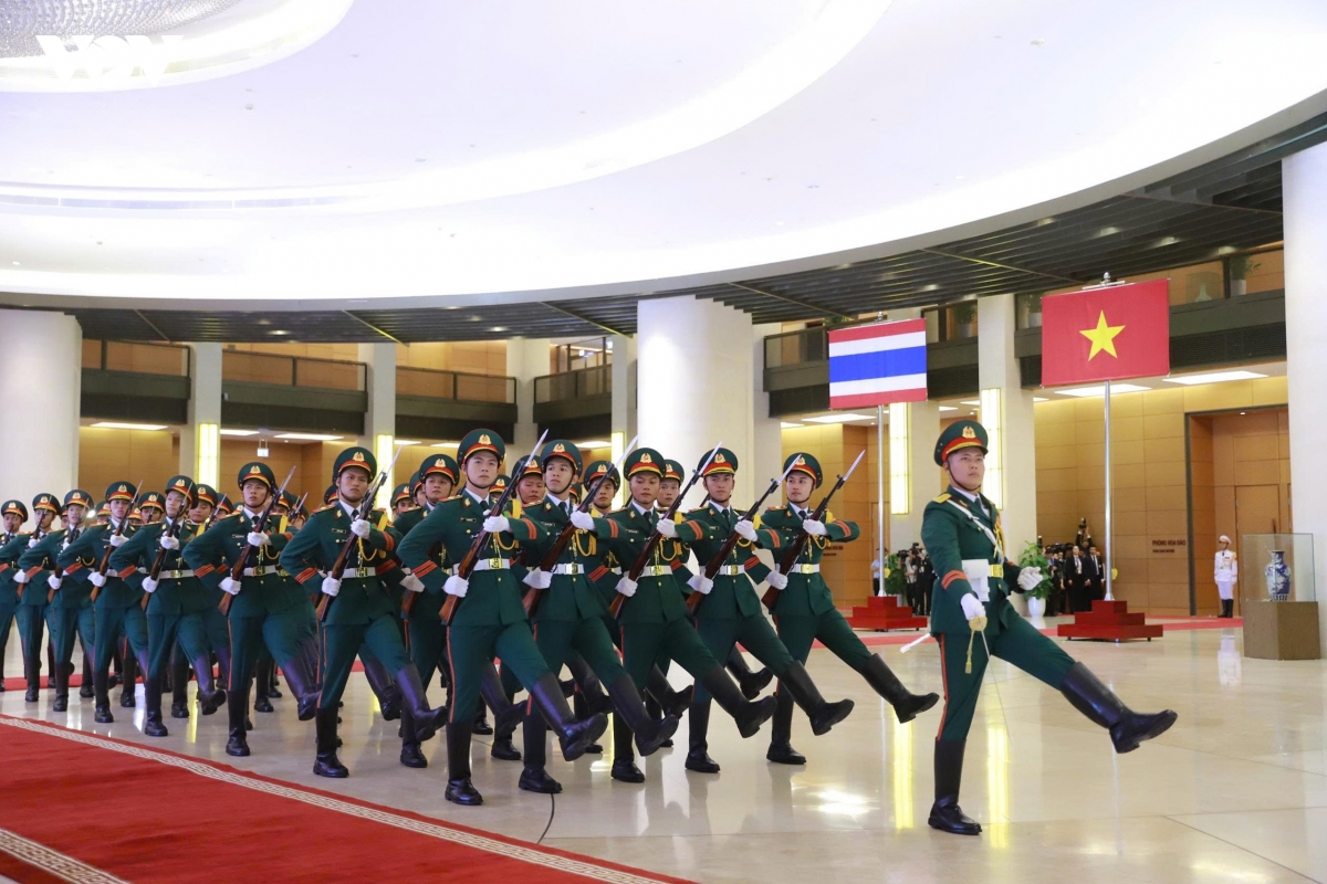 tong bi thu, chu tich nuoc chu tri le don chinh thuc nha vua vuong quoc thai lan hinh anh 7