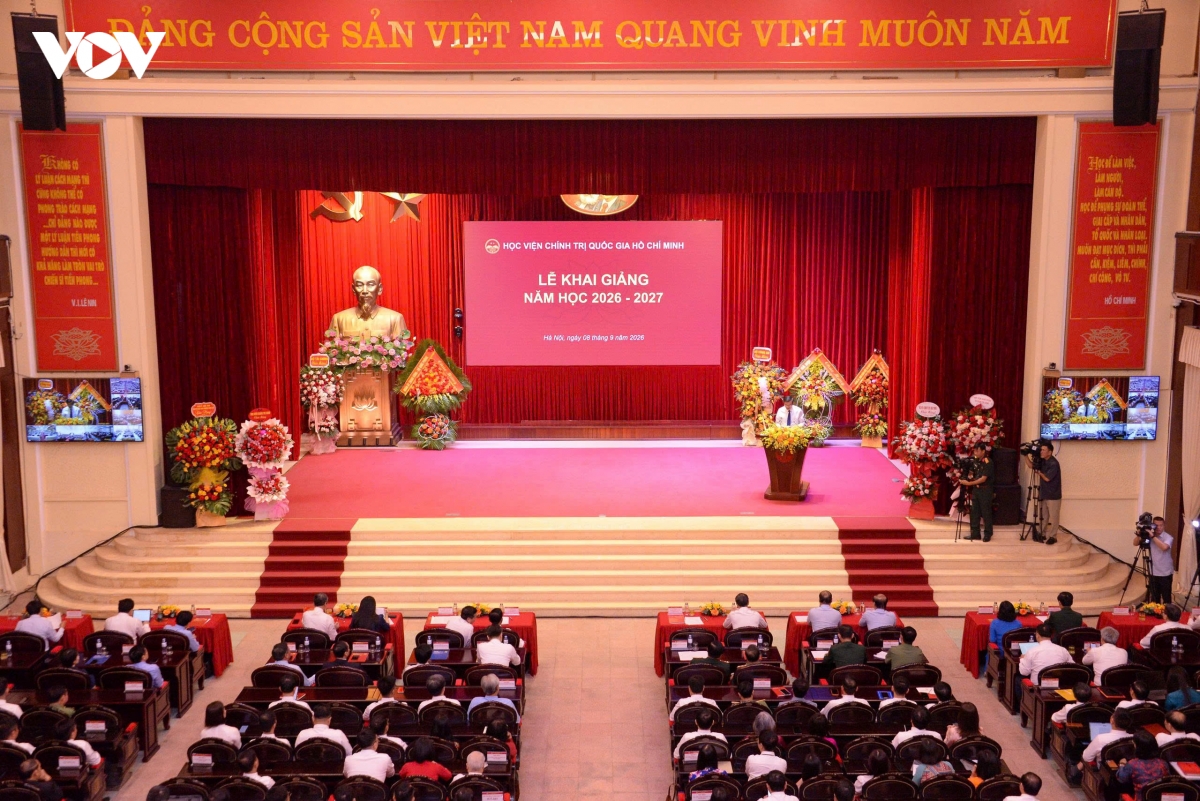 thuong truc ban bi thu du le khai giang nam hoc moi hoc vien chinh tri quoc gia ho chi minh hinh anh 5